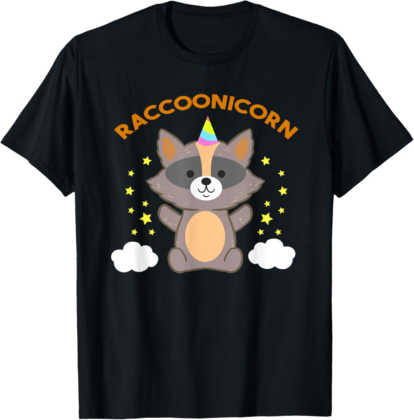 Racoonicorn Shirt - Raccoon Unicorn Trash Panda T-Shirt - T-Shirt | Black
