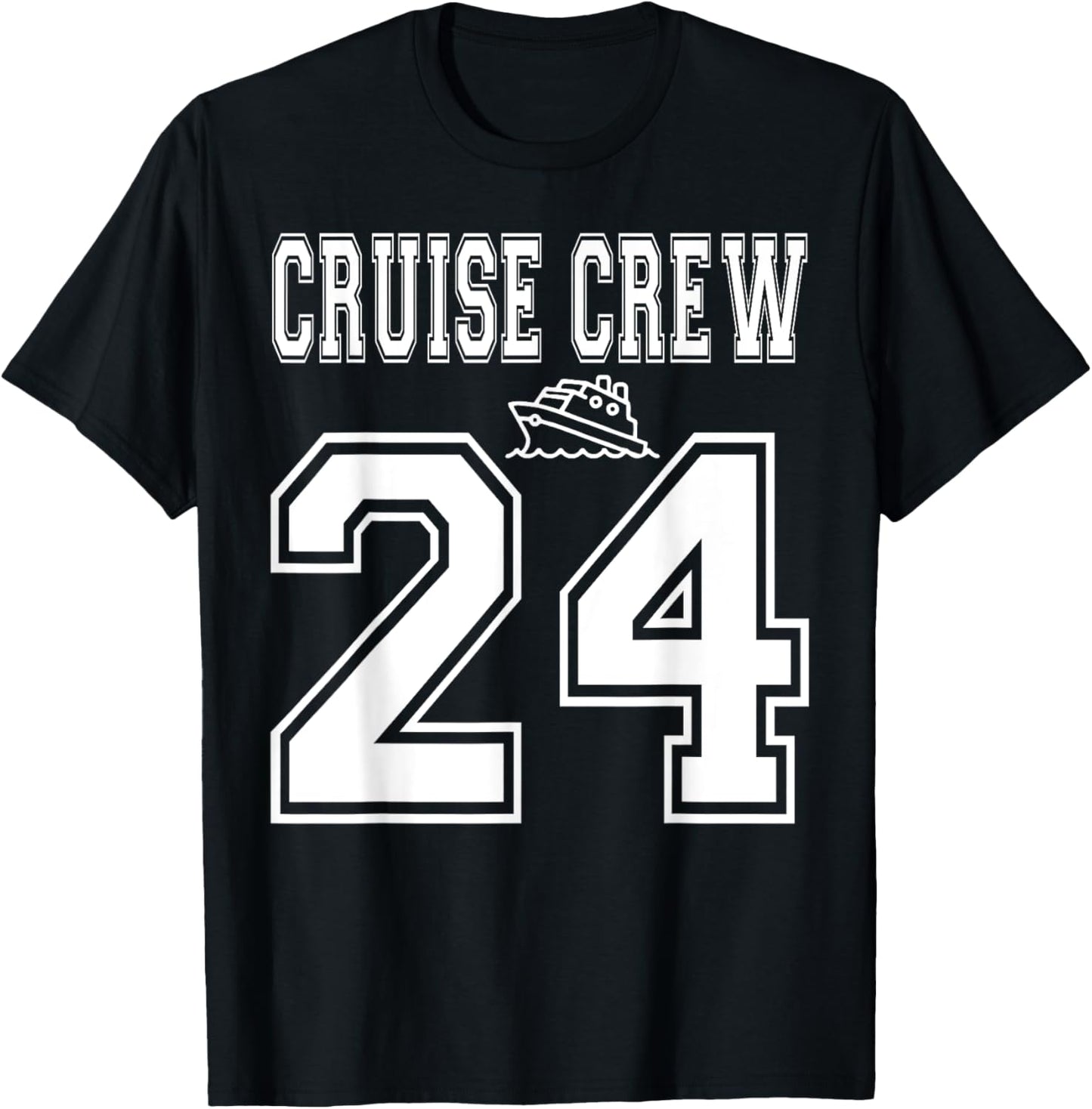 Cruise Crew 2024 Squad Matching Friend Group Family Vacation T-Shirt - T-Shirt | Black