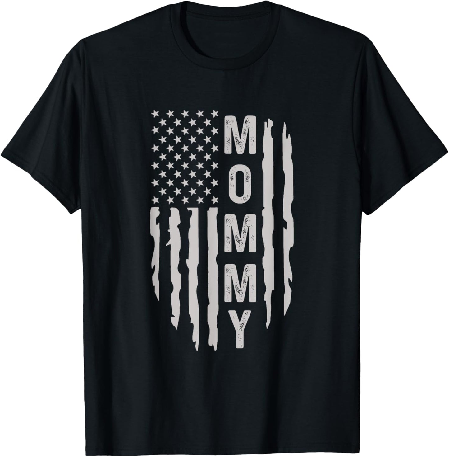 American Mommy USA Flag T-Shirt - T-Shirt | Black