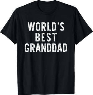 World's Best Granddad Funny Family T-Shirt - T-Shirt | Black