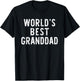 World's Best Granddad Funny Family T-Shirt - T-Shirt | Black