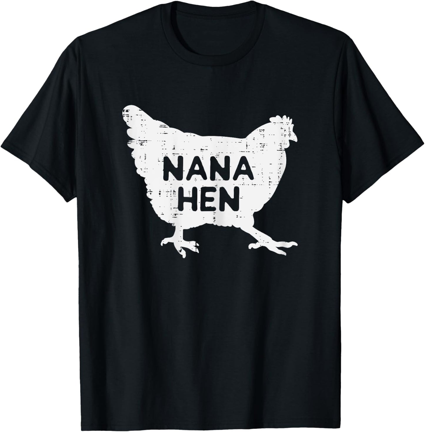 Nana Hen Chicken Mothers Day Farm Farmer Grandma Mimi Women T-Shirt - T-Shirt | Black
