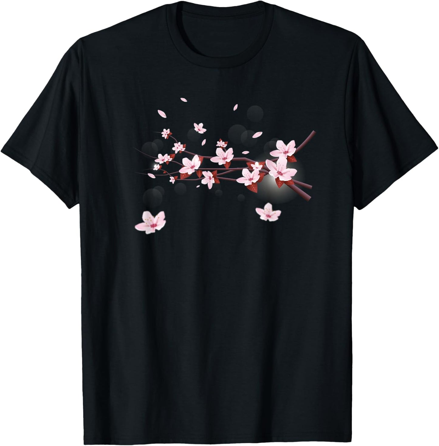 Sakura Cherry Blossom Japan's Favorite Flower T-Shirt - T-Shirt | Black