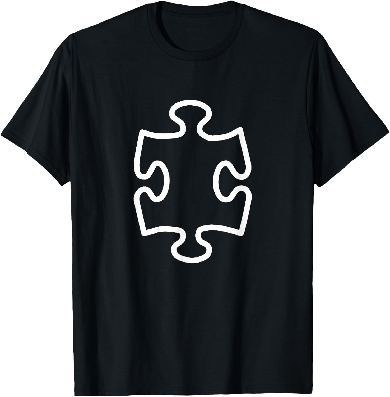 Puzzle Piece T-Shirt - T-Shirt | Black