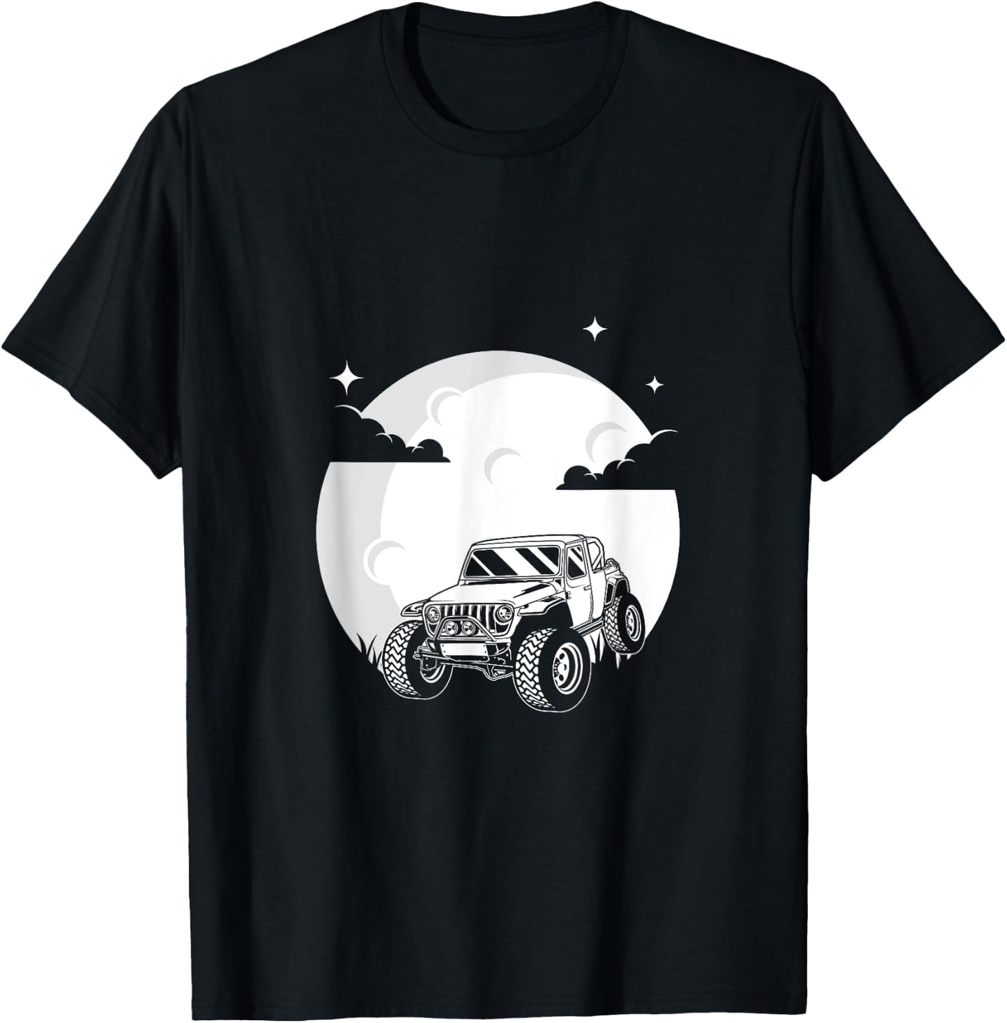Off Road Moon Off Road Gift 4x4 Dirt T-Shirt - T-Shirt | Black