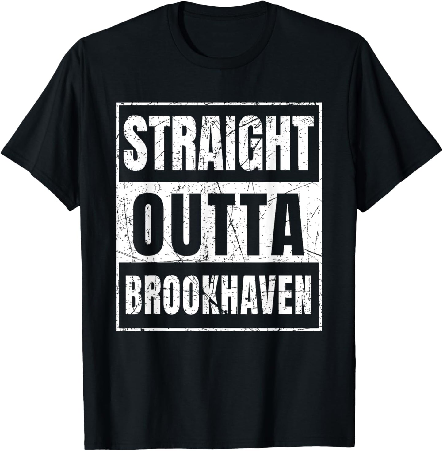 Straight Outta Brookhaven Georgia T-Shirt - T-Shirt | Black