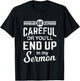 Funny Minister Shirt Pastor Appreciation Gift Sermon T-Shirt - T-Shirt | Black