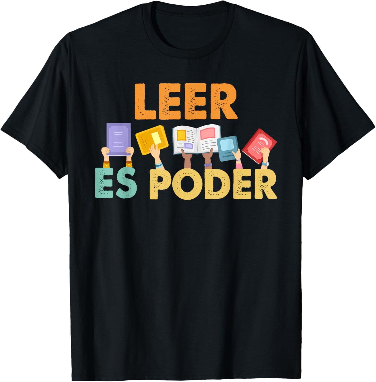 Spanish Reading Book Lover Teacher Maestra Leer Es Poder Women T-Shirt - T-Shirt | Black