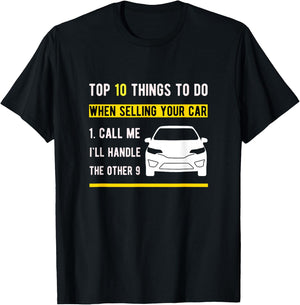 Car Salesman For Auto Seller Who Love Vintage Car T-Shirt - T-Shirt | Black