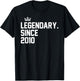 Retro Legendary Since 2010 15th Birthday 15 Year Old T-Shirt - T-Shirt | Black