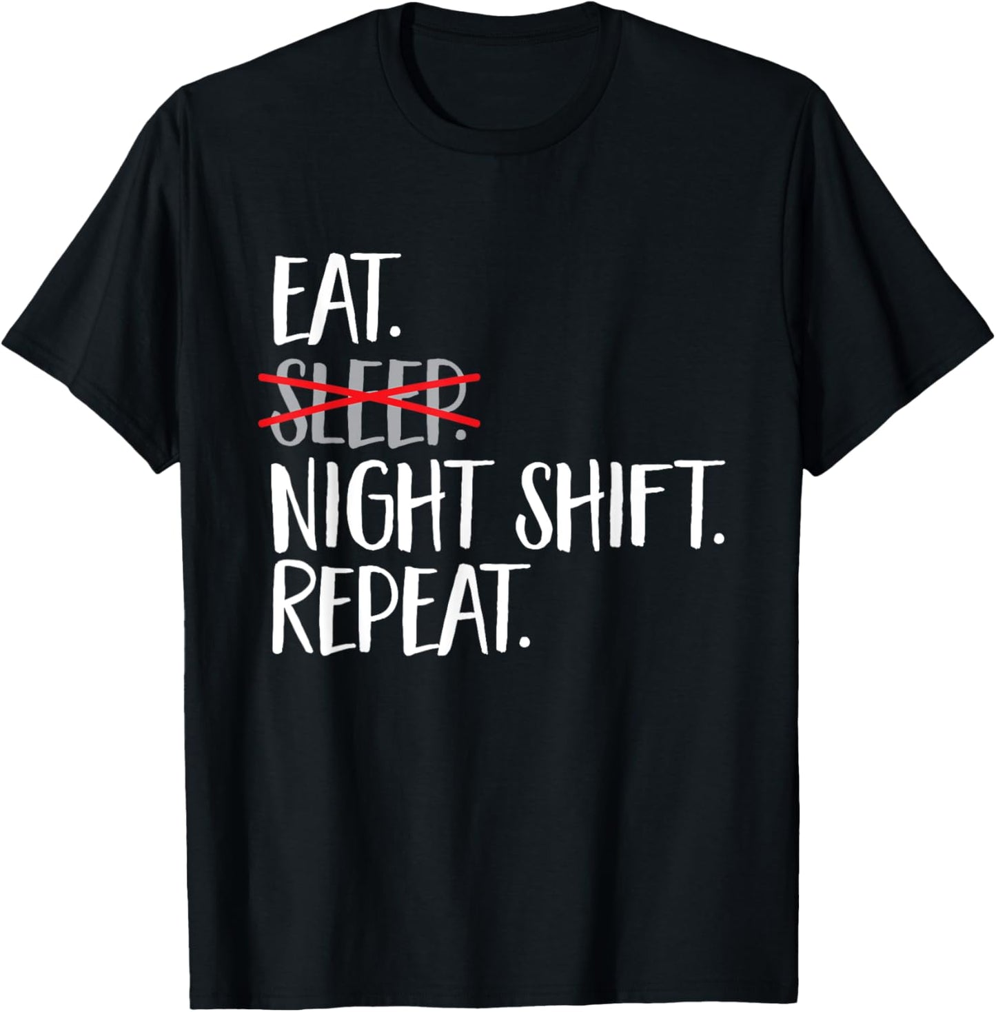 Night Shift Nurse Overnight Shift Night Shift T-Shirt - T-Shirt | Black