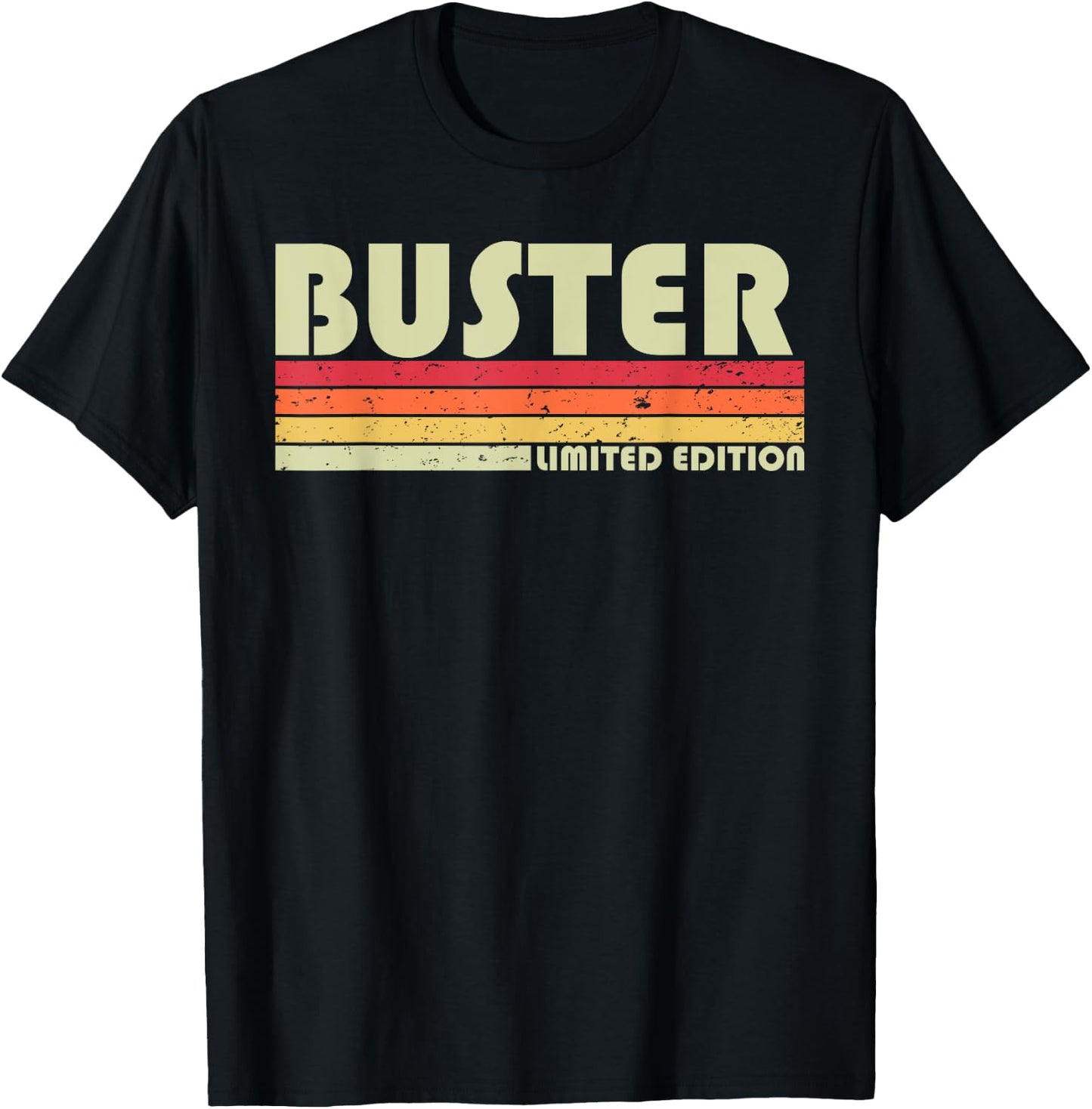 BUSTER Gift Name Personalized Funny Retro Vintage Birthday T-Shirt - T-Shirt | Black