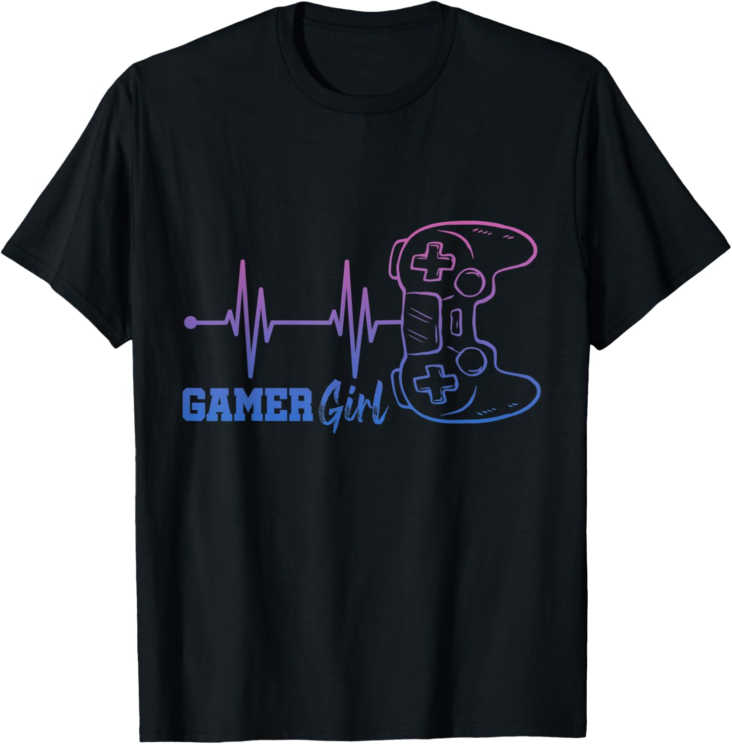 Gamer Girl Gaming T-Shirt - T-Shirt | Black