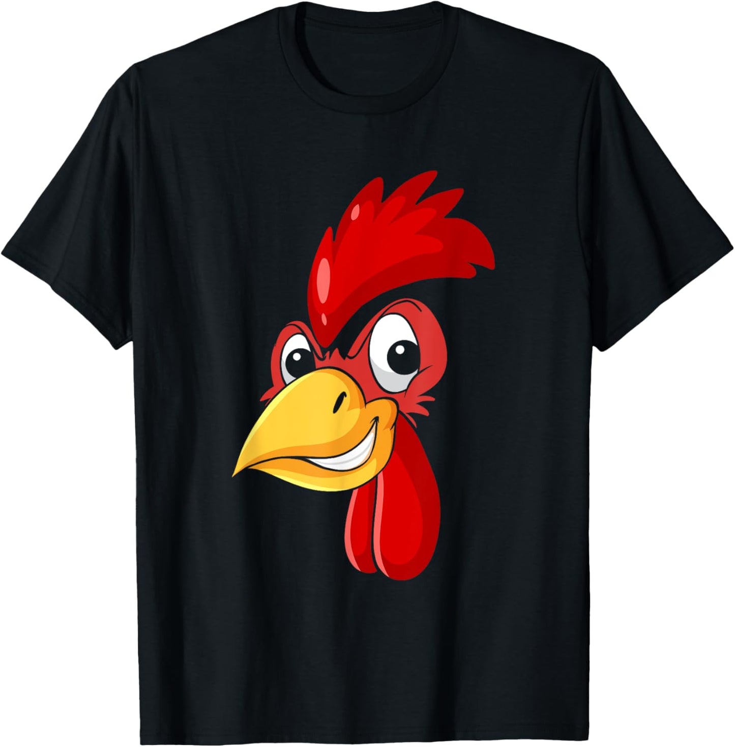 Rooster Chicken Face Cockfighting Bird Halloween Costume T-Shirt - T-Shirt | Black