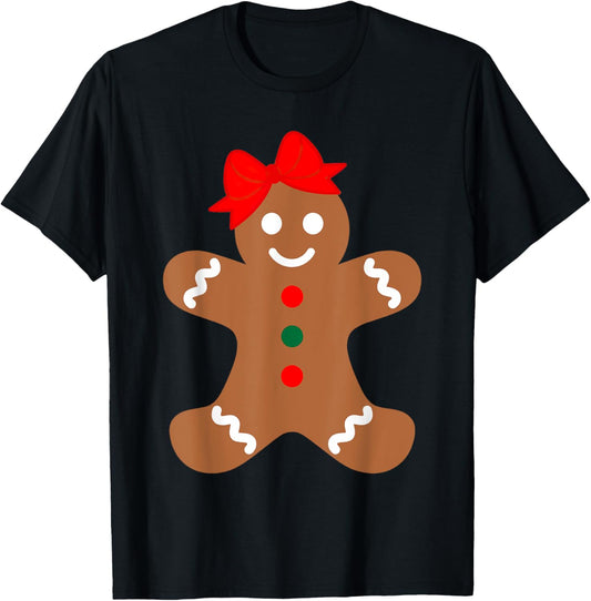 Gingerbread Man Christmas Cookie Baking Holiday Men Women T-Shirt - T-Shirt | Black