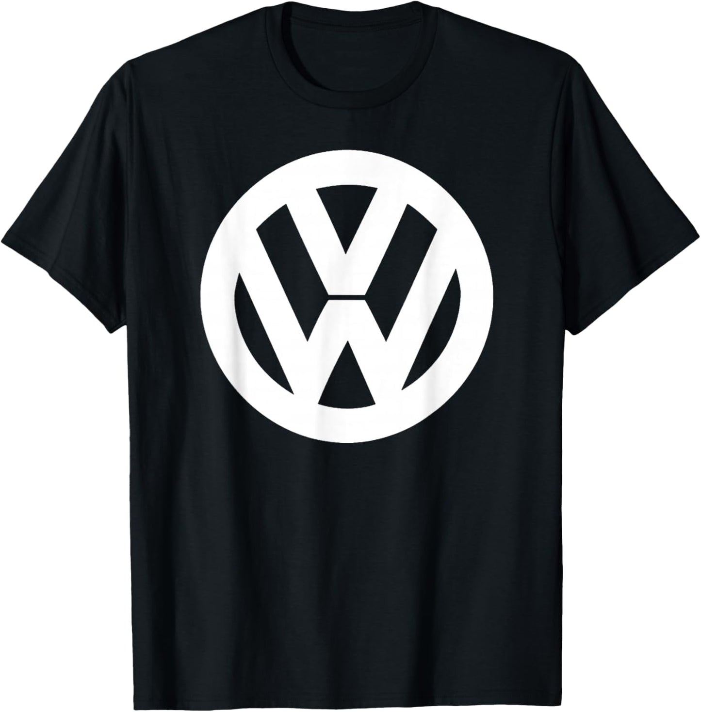 Volkswagen Classic White VW Logo T-Shirt - T-Shirt | Black