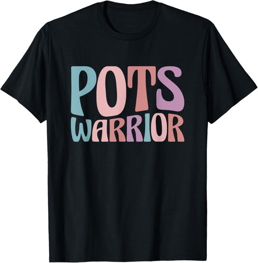 POTS Syndrome Gifts Dysautonomia Awareness Month POTS Warrior -Adults, -Kids Black Small Classic Fit Short Sleeve T-Shirt - T-Shirt | Black