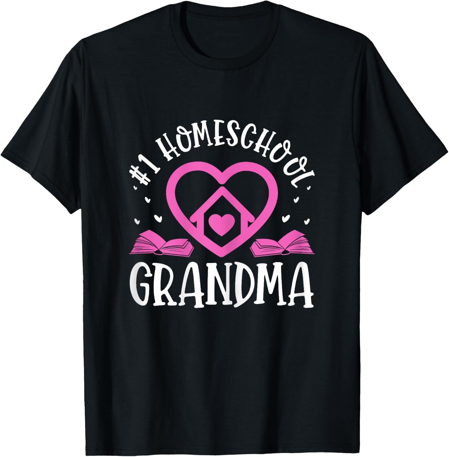Homeschool Grandma Homeschooling Grandmother T-Shirt - T-Shirt | Black