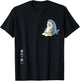 Adorable Cat in Shark Costume, Tired & Sleepy, Japanese Text Women T-Shirt - T-Shirt | Black