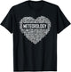 Meteorology Heart Gifts Weather Forecast Meteorologist Gift T-Shirt - T-Shirt | Black