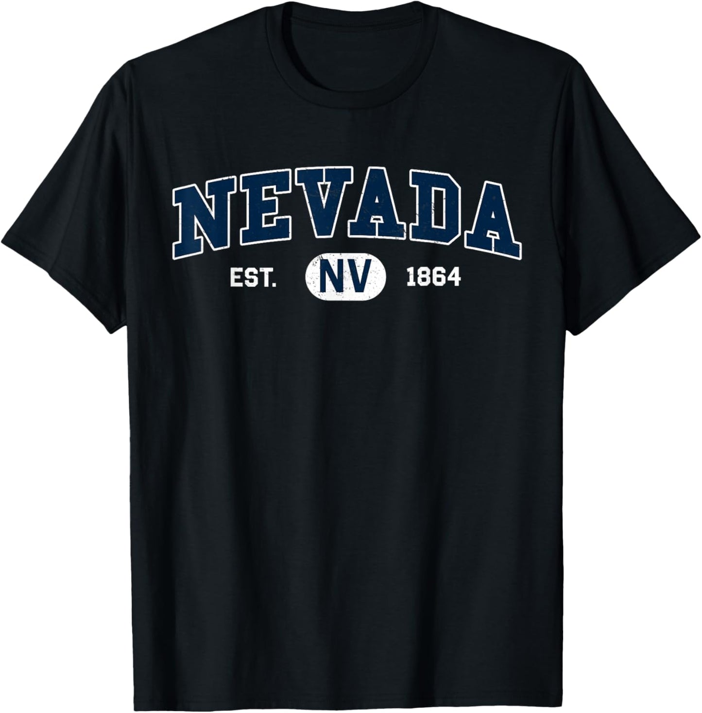 Nevada – Classic Collegiate / Varsity Style COZY Nevada T-Shirt - T-Shirt | Black