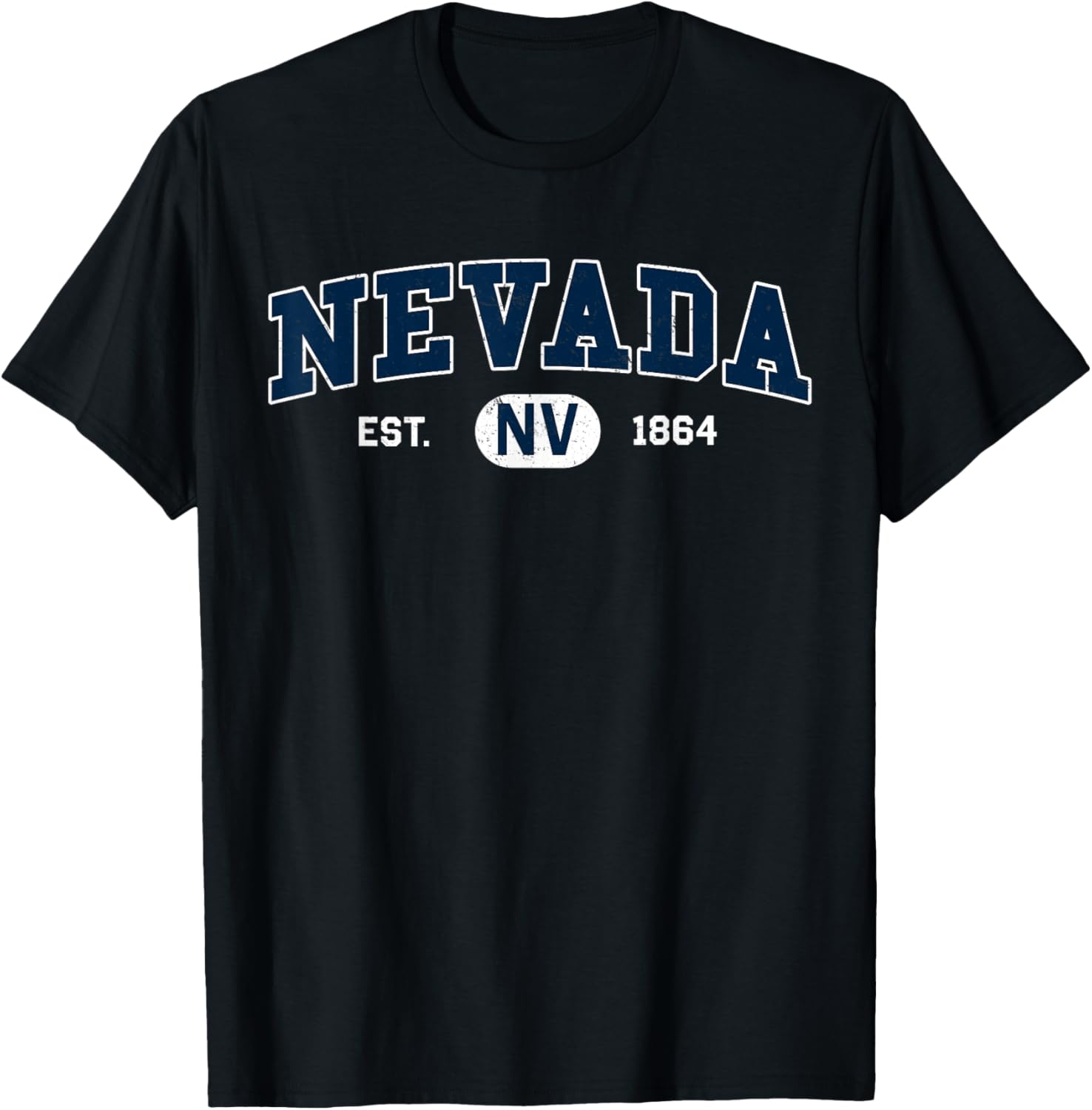 Nevada – Classic Collegiate / Varsity Style COZY Nevada T-Shirt - T-Shirt | Black
