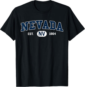Nevada – Classic Collegiate / Varsity Style COZY Nevada T-Shirt - T-Shirt | Black