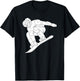 Snowboarding Snow Mountain Winter Sport Funny Snowboarder T-Shirt - T-Shirt | Black