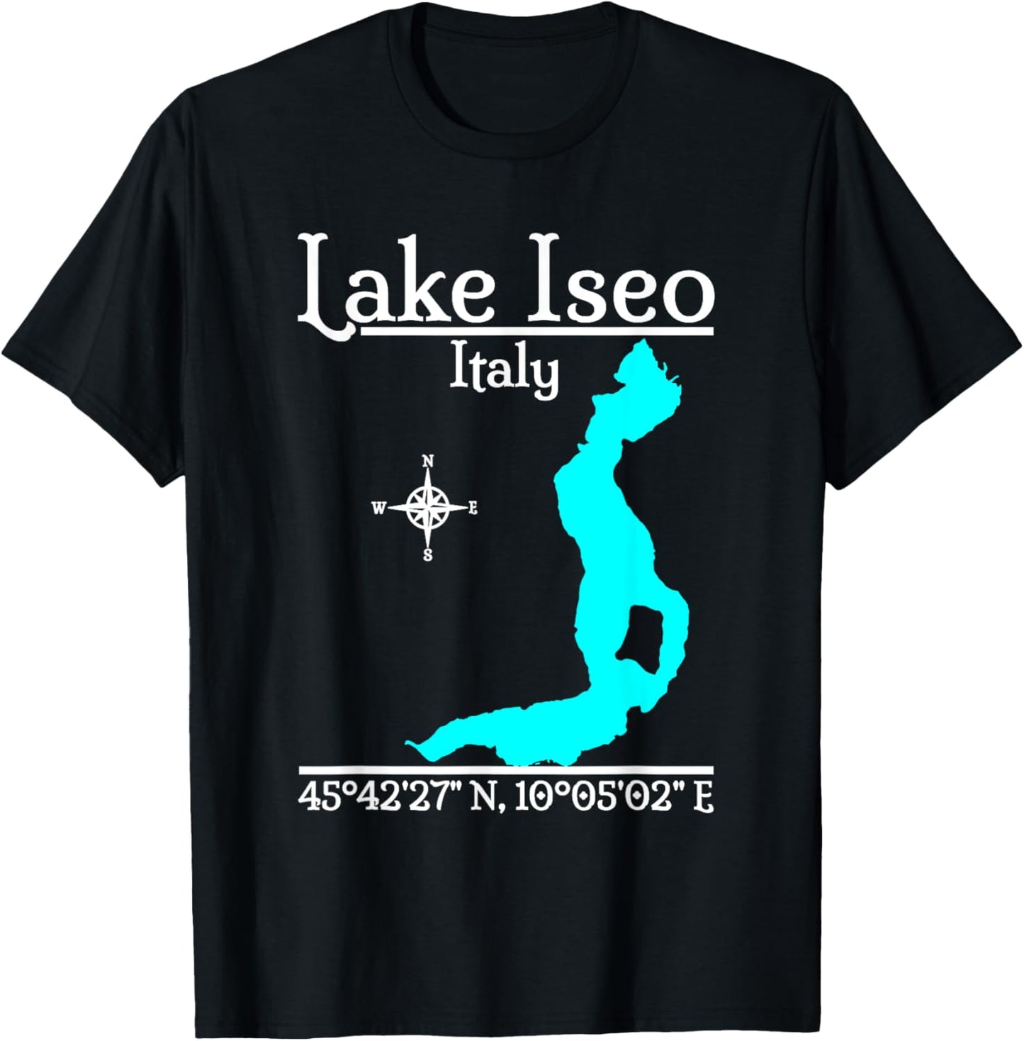 Lake Iseo - Italy T-Shirt - T-Shirt | Black