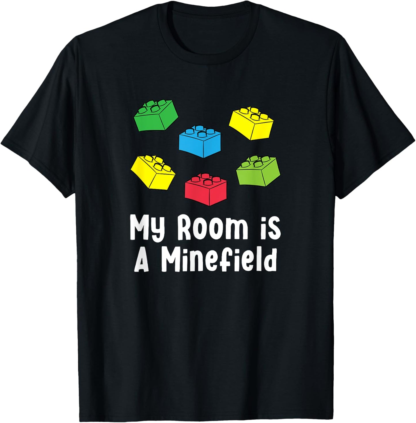Brick Builder Funny Blocks Building Master Builder Toys Kids T-Shirt - T-Shirt | Black