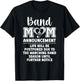 Band Mom Announcement Marching Band Mother T-Shirt - T-Shirt | Black