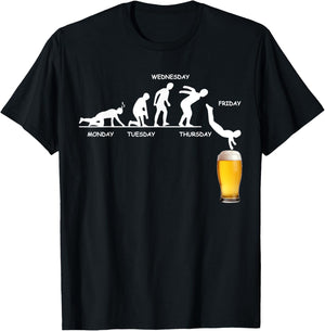 Beer Week, Funny for Beer Drinkers, Alcohol, Drinking T-Shirt - T-Shirt | Black