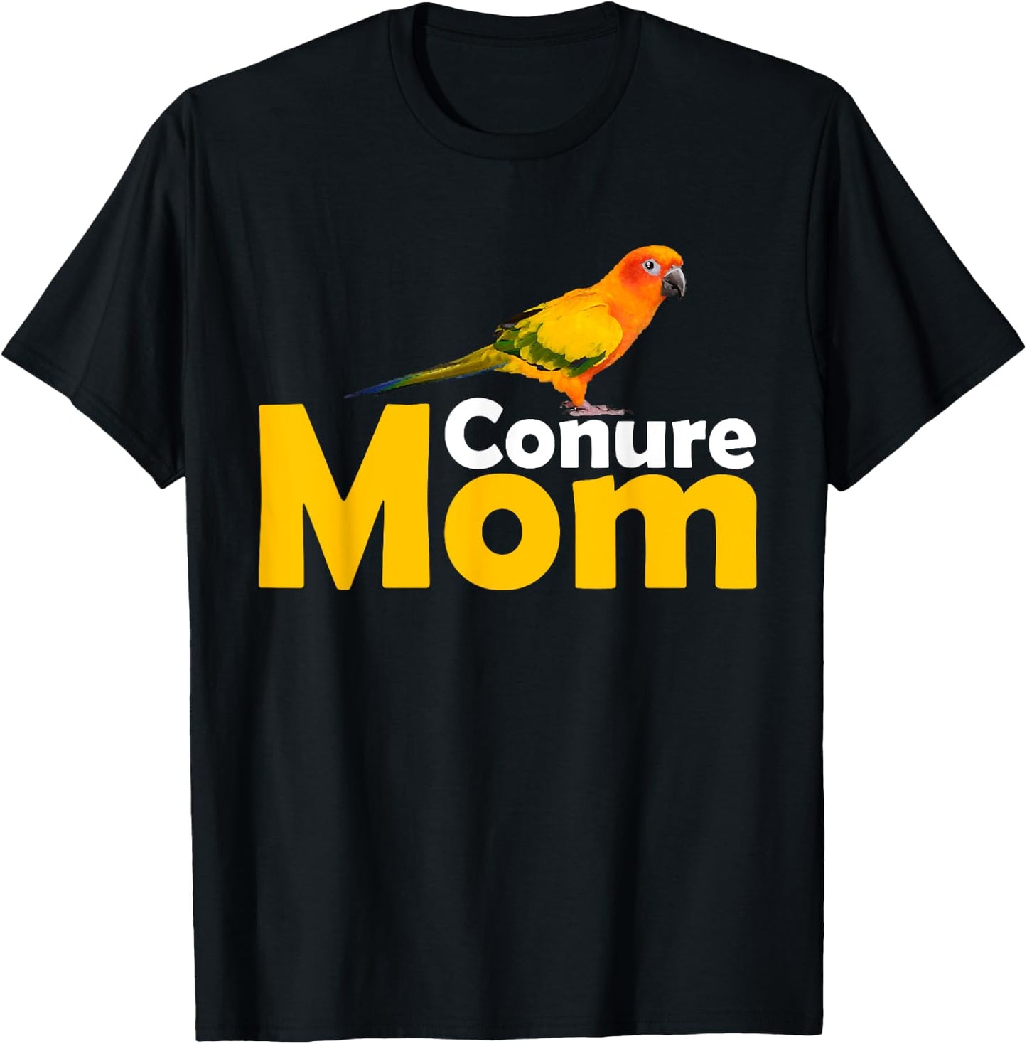 Sun Conure Mom Bird Lover Gift T-Shirt - T-Shirt | Black