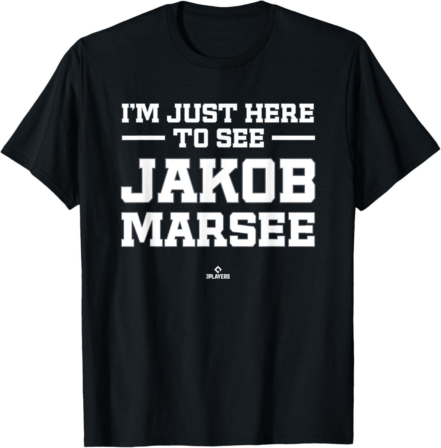 I'm Here to See Jakob Marsee Prospect Baseball Fan Gear T-Shirt - T-Shirt | Black