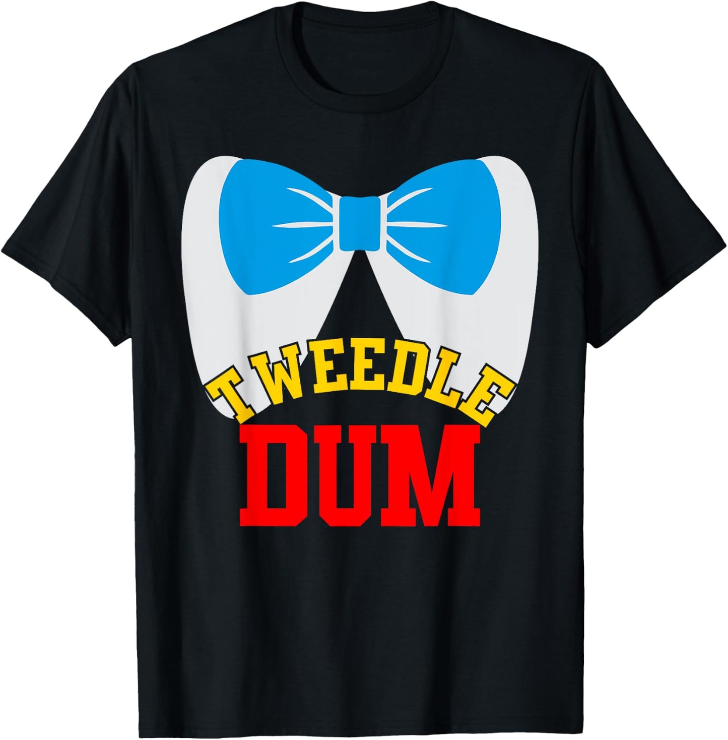 Tweedle Dee Dum funny matching halloween costume for couples T-Shirt - T-Shirt | Black