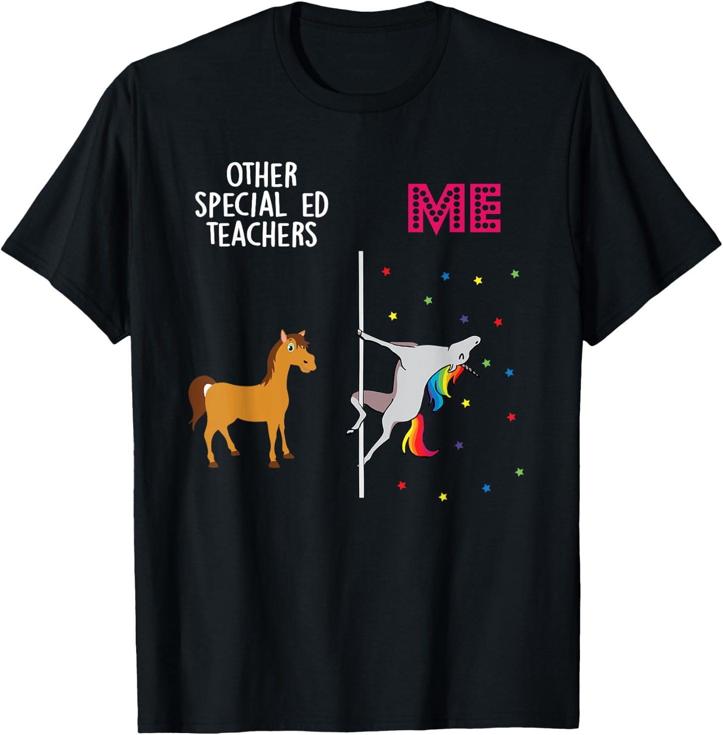Special Ed Teacher Unicorn Others You Men Women T-Shirt - T-Shirt | Black