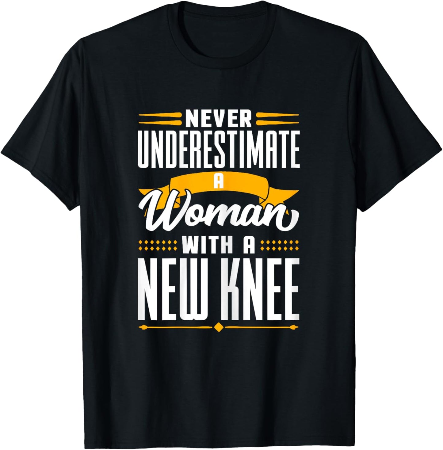 Knee Replacement New Knee Surgery Recovery T-Shirt - T-Shirt | Black