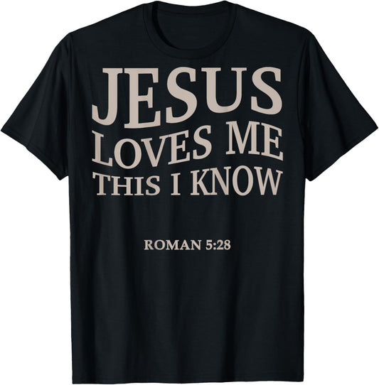Men Jesus Love Me This I Know Christian Girl Boy Toddler God T-Shirt - T-Shirt | Black