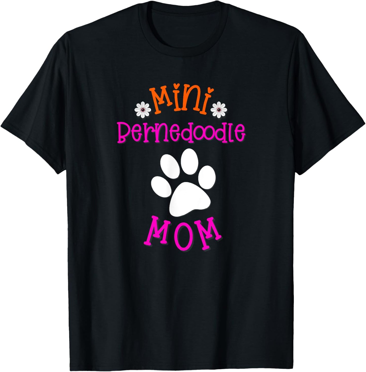 Mini Bernedoodle Mom T-Shirt - T-Shirt | Black