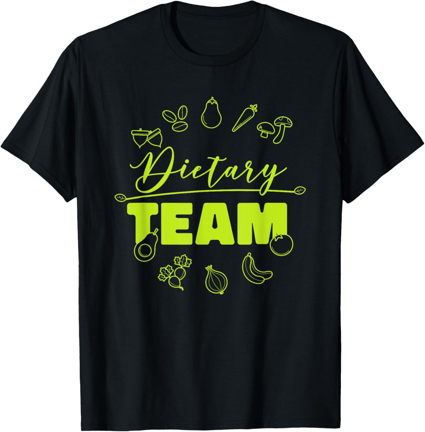 Dietary Manager Dietary Nutrition Team, Dietary Aide Crew T-Shirt - T-Shirt | Black