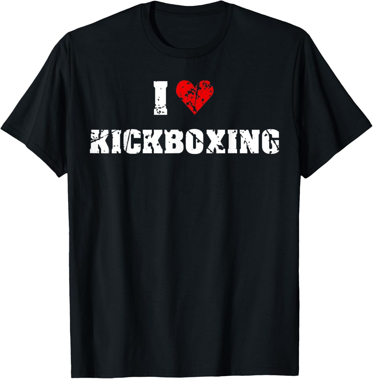 I Love Kickboxing Gym Fitness women Retro Vintage T-Shirt - T-Shirt | Black