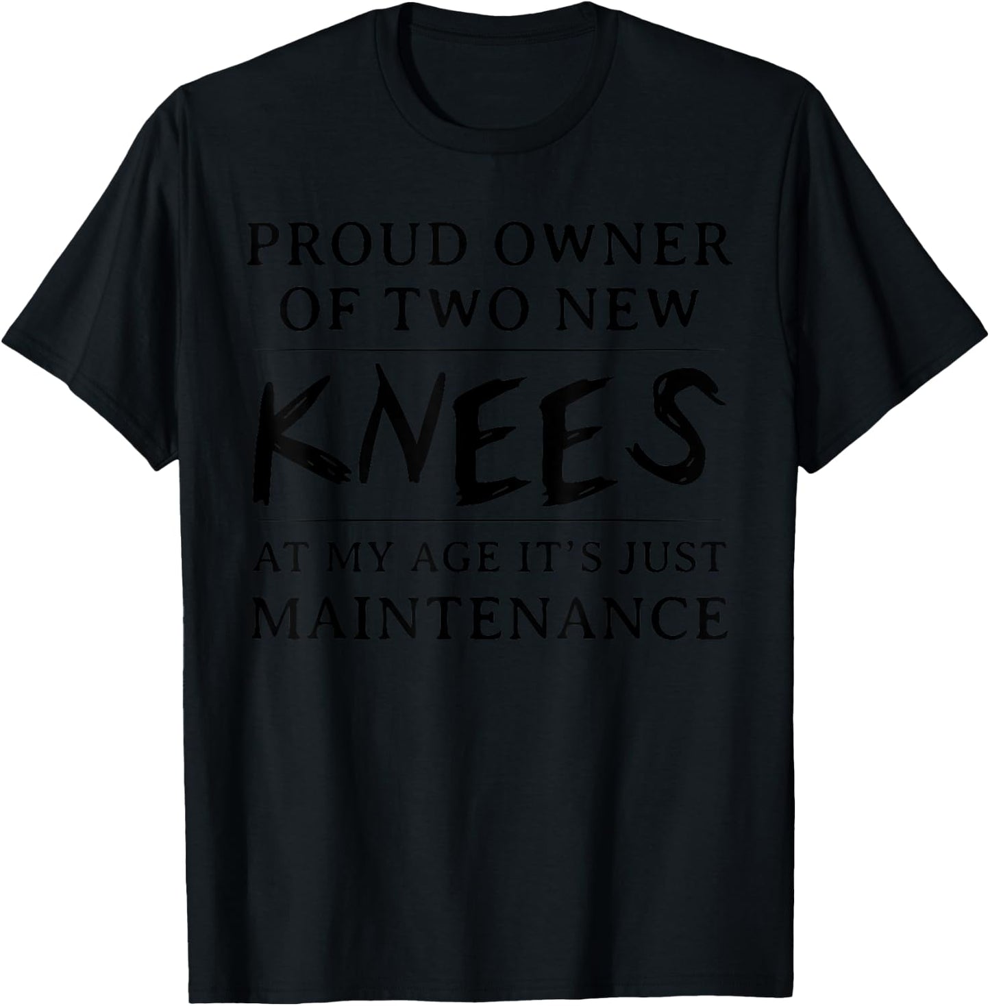 Funny Knee Replacement Surgery Hospital Get Well Gifts T-Shirt - T-Shirt | Black