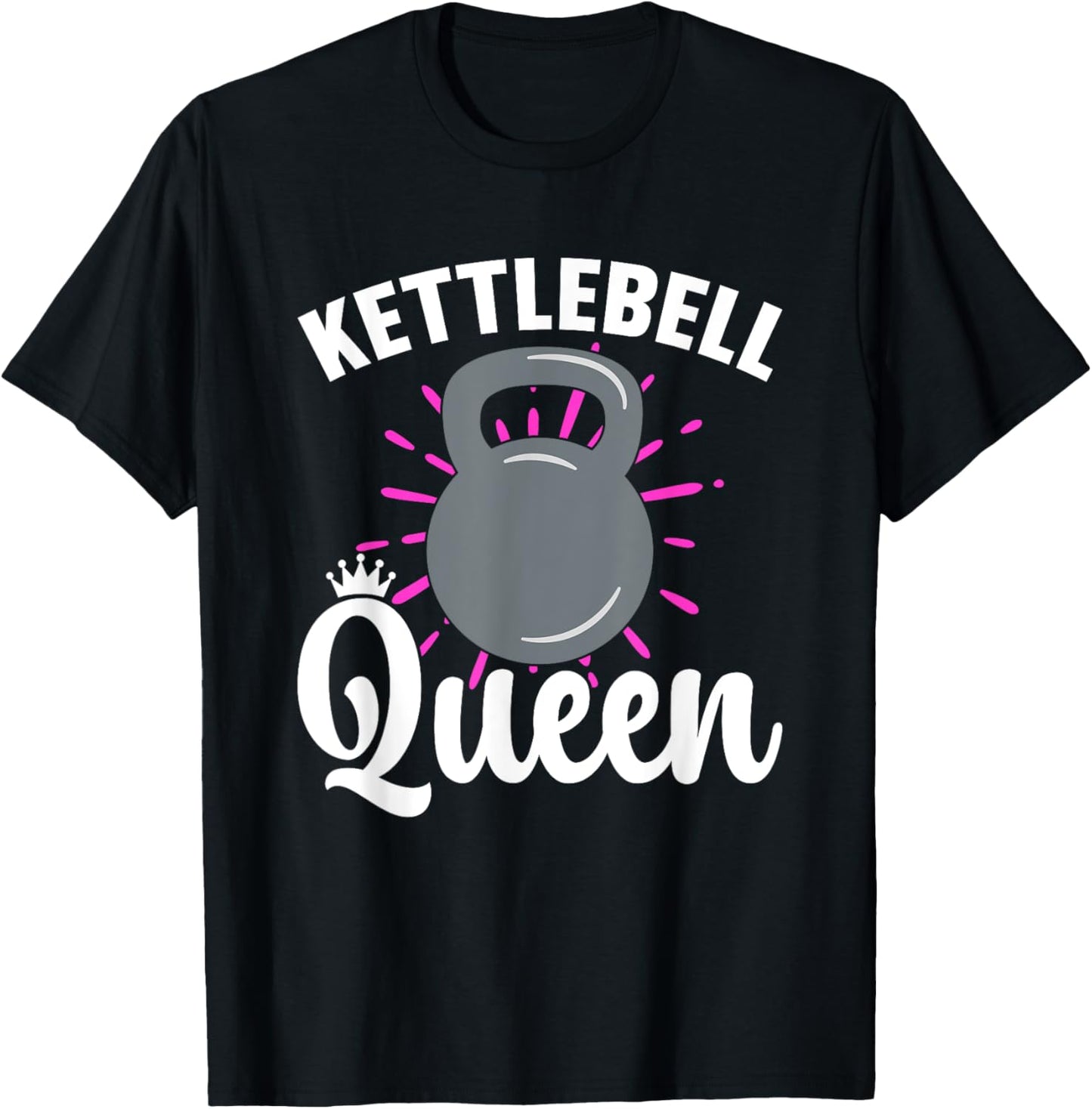 Kettlebell Queen Workout Fitness Training Kettlebell T-Shirt - T-Shirt | Black