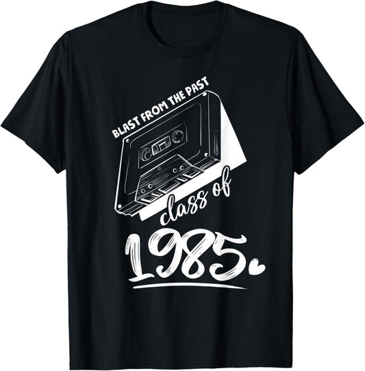 Reunion Class of 1985 School Graduation Blast From The Past T-Shirt - T-Shirt | Black