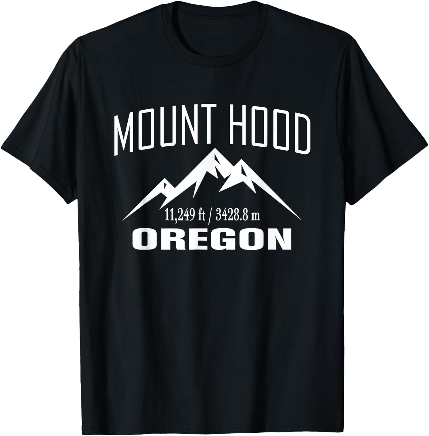 MOUNT HOOD OREGON Climbing Summit Club Outdoor Gift T-Shirt - T-Shirt | Black