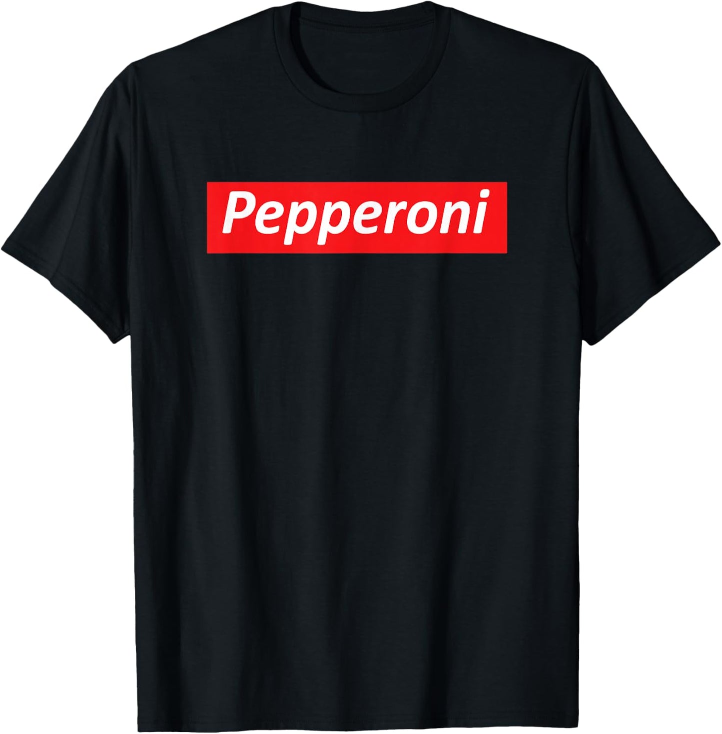 Funny Pizza - Pepperoni & Not Supreme for Teens, Tweens T-Shirt - T-Shirt | Black