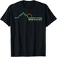 Deer Valley Utah Retro Adventure Skiing Snowboard Shirt T-Shirt - T-Shirt | Black