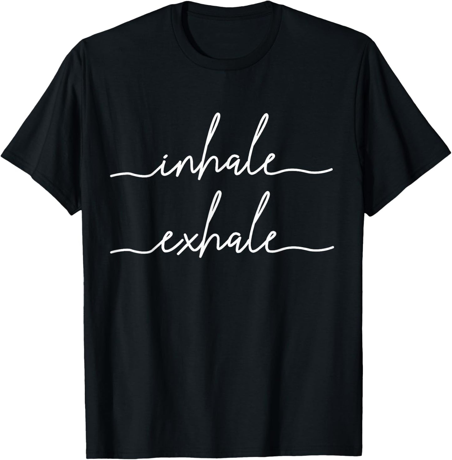 Yoga Meditation Inhale Exhale Spiritual Buddhism Yogi Gift Small T-Shirt - T-Shirt | Black