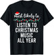 Most Likely To Christmas Shirt Matching Family Pajamas Funny T-Shirt - T-Shirt | Black