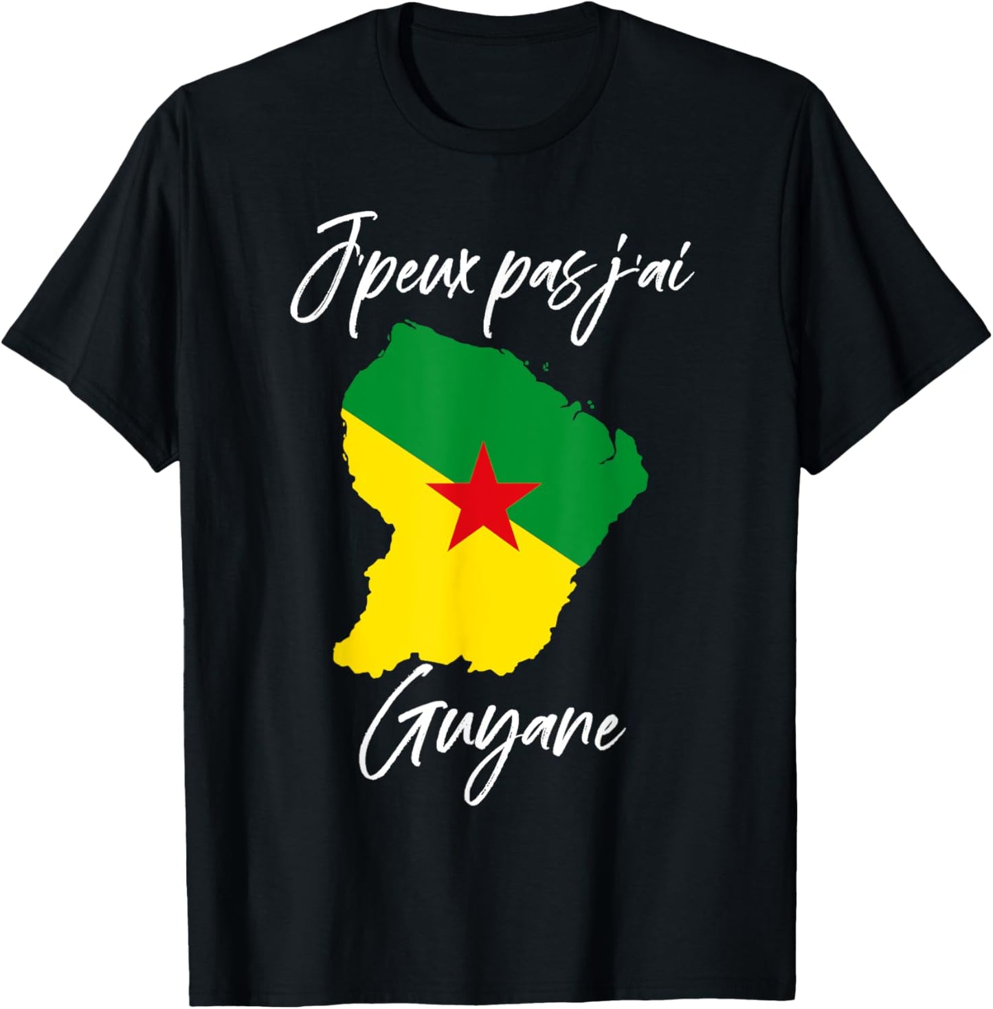Je Peux Pas J'ai Guyana Men's Women's And Child , Black, S T-Shirt - T-Shirt | Black